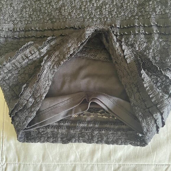 Vintage Forever 21 Lace Spandex Mini Skirt Size S - Picture 6 of 6